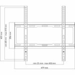 One for all WM2411 - TV wall support Flat support for screen 32-65 ''/81-165cm - For TV max 100kgs - 25mm from the wall - Image 3