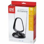 Amplified indoor antenna - ONE FOR ALL - With 15 km reception range - Excellent DTT reception - 3G/4G/5G/LTE filter - Image 5