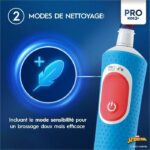 Oral-B Pro Kids Electric Toothbrush 1 Marvel Spider-Man Handle, 1 Brush Head, 3 Years and Up - Image 4