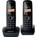 Panasonic KX-TG1612FRH Duo Cordless Phone Without Answering Machine Black