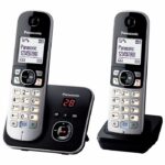 Panasonic KX-TG6822 Duo Cordless Phones Answering Machine Black Gray - Image 2