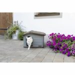 House for cats Paola Eco Kerbl - 60 x 51 x 41 cm - gray and brown - recycled plastic - Image 4