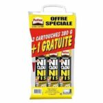 Pattex neither navel ni chrono screw - lot of 2 cartridges 310ml 380g + 1 free