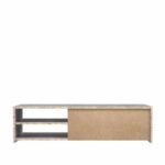 Pilvi TV cabinet - White and light concrete - Contemporary - L 120 x D 42.1 x H 31.8 cm – Bild 6