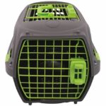 M.PETS ECO GIRO Cat Transport Crate - Plastic Cage - Size M - Gray