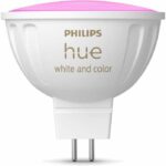 Connected bulb - PHILIPS HUE - MR16 - White and colored light - Bluetooth compatible - Works with App and voice