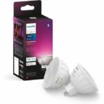Connected bulb - PHILIPS HUE - MR16 - White and colored light - Bluetooth compatible - Pack of 2 - Works with app and voice - Image 5