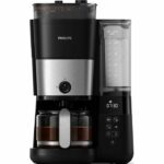 Filter coffee maker with integrated grinder - PHILIPS - HD7888/01 - Up to 10 cups - 1.25 L - Black / Silver