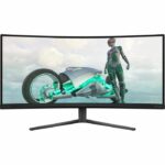 PC Monitor - PHILIPS - Evnia 34M2C3500L - 34 WQHD - Curved Panel - 180Hz - 0.5ms - HDR - HDMI/DP - Black – Bild 3