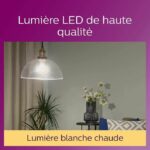 Philips, pack of 6 E27 transparent LED bulbs 60W, warm white - Image 3