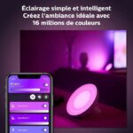 Philips Hue White & Color Ambiance, Bloom, Black, Bluetooth compatible, works with Alexa, Google and Homekit - Image 6
