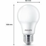LED Bulb - PHILIPS - 60 W - E27 - Warm White - Frosted - Non-Dimmable - 3 pieces - Image 3