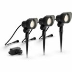 Pack of 3 PHILIPS GardenLink outdoor spotlights, 24W, 2700K, IP44