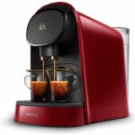 Coffee machine with double espresso capsules philips the gold barista lm8012/51 - red + 9 capsules