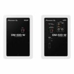 Pair of Pioneer DJ DM-50D-W monitoring speakers - Bass Reflex - 2x25W - DJ or Production mode - White - Image 3