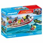 PLAYMOBIL 71464 Fireboat and water scooter - Action Hereos - Firefighters - Ages 4 and up