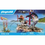 PLAYMOBIL 71794 Pirate with floating raft and treasure - Image 6
