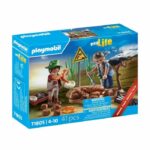 PLAYMOBIL 71805 Researchers and paleontological site with fossils, My Life, Dinos, 41 pieces, Ages 4 and up