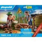 PLAYMOBIL 71805 Researchers and paleontological site with fossils, My Life, Dinos, 41 pieces, Ages 4 and up - Image 5