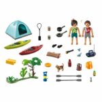 PLAYMOBIL 71425 Family and Tent - Contains 3 figures, 3 bikes and many accessories. - Camping World - Image 2