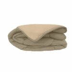 Quilt Microfiber 400g / m² CALGARY Taupe & Linen 220x240cm - Image 5
