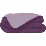 400g/m² microfiber duvet Calgary plum & parme 240x260cm
