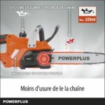 PowerPlus Dual Power Powdpg7570 - 20 V battery chainsaw, 300 mm guide, without battery or charger - Image 4