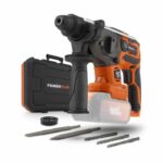 Wireless prank hammer 40V 5J SDS -Plus Brushless + 5 Accessories - Dual Power Powdp15680 - Delivered without battery or charger