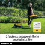 Electric lawn mower - POWERPLUS - POWEG62203 - 1000 W - 320 mm Ø - With collection and rear ejection - Image 3