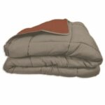 CALGARY Hot duvet Microfiber 400g/m² Galet & Ginger 240x260cm - Image 3