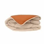 CALGARY Hot duvet Microfiber 400g/m² Galet & Ginger 240x260cm - Image 5