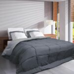 HUDSON Légere microfiber duvet 200g/m² 220x240cm steel & silver - Image 2