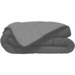 HUDSON Légere microfiber duvet 200g/m² 240x260cm steel & silver