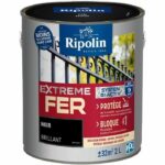 Iron paint - RIPOLIN - 396703 - Black - Glossy - 2 L