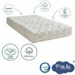 Organic Cotton Baby Mattress - 60x120x10 cm - 100% Cotton - Removable cover - No chemical treatment - Image 3