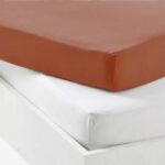 Set of 1 mattress protector + 1 fitted sheet - P'TIT DODO - 70 x 140 cm - White / Terracotta - Image 2