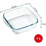 Air fryer dish - PYREX - 1450141 - Square - Borosilicate glass - 20 x 17 cm - Image 2