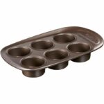 Muffin pan - PYREX - 1452001 - Round - Carbon steel - Non-stick - 6 cavities