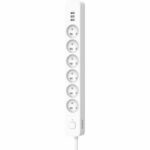 Power strip - QUARX - 6 sockets - With 3 USB ports, 1.5m cable