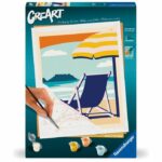 CreArt 24x30 cm Relax at the Beach, Adult, Paint by Numbers, 23897, Ravensburger