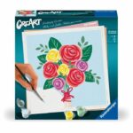 CreArt 20x20 cm Bouquet of roses, Creative leisure, Adult, Paint by numbers, 25520, Ravensburger