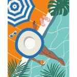 CreArt 24x30 cm Pool Time, Adult, Paint by Numbers, 25523, Ravensburger - Image 3