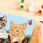 CreArt Kids 18x24cm, Paint by Numbers, Kittens and Shoes, Paint by Numbers Kit, Ages 7+, 25528, Ravensburger – Bild 6