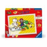 CreArt Kids 18x24cm Super Mario, Paint by Numbers Kit, Art Number, Ages 7+, 25529, Ravensburger