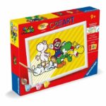 CreArt Kids 18x24cm Super Mario, Paint by Numbers Kit, Art Number, Ages 7+, 25529, Ravensburger – Bild 6