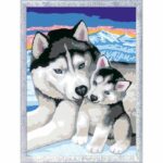 CreArt Kids 18x24cm Sweet Husky Kisses, Paint by Numbers Kit, Art Number, Ages 7+, 25829, Ravensburger - Image 2