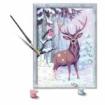 CreArt Kids 18x24cm Romantic Deer, Paint by Numbers Kit, Art Number, Ages 9+, 25831, Ravensburger - Image 2