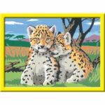CreArt Kids 18x24cm Little Leopards, Paint by Numbers Kit, Ages 9+, 25832, Ravensburger - Image 3