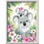 CreArt Kids 18x24cm Koala Mom and Baby, Paint by Numbers Kit, Art Numbers, Ages 9+, 25833, Ravensburger - Image 3