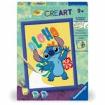 CreArt Kids 18x24cm Stitch, Paint by Numbers Kit, Ages 7+, 25844, Ravensburger